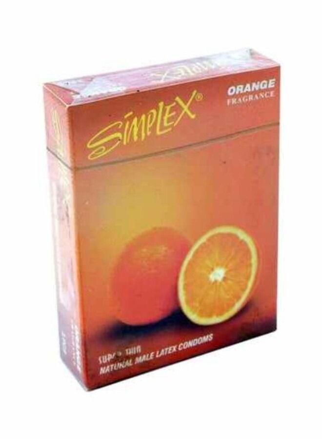 Generic 3-Piece Super Thin Condom Set - Orange 