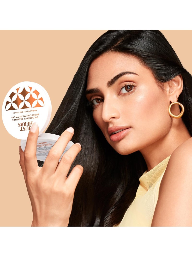 Just Herbs Just Herbs Oil Control Radiance Booster Age Defying Compact Powder 9g  - Image 2