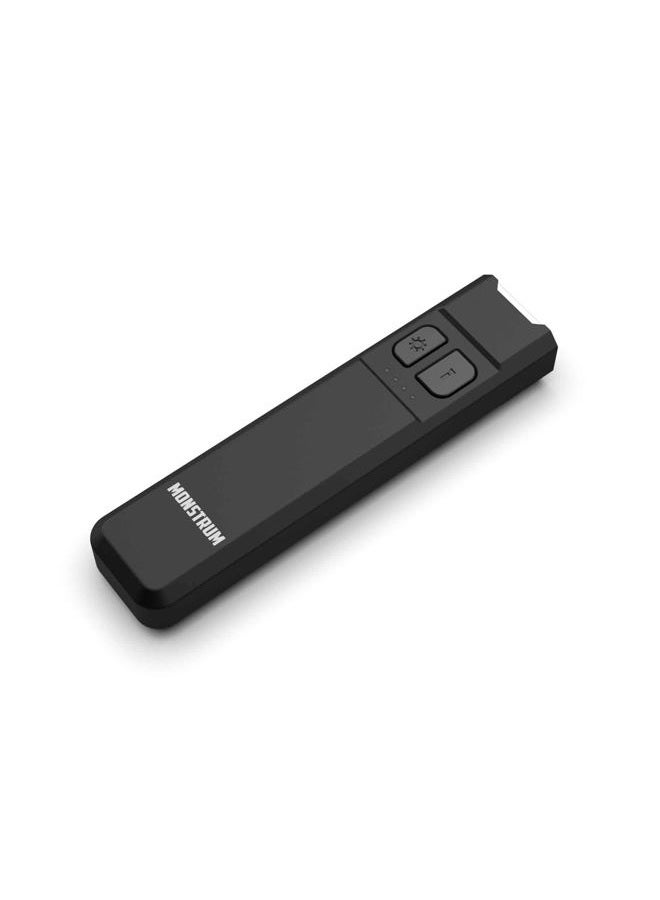 Monstrum Tracer 1000 Lumens Ultra-Slim EDC Flashlight | Gunmetal Gray | Green - Image 1