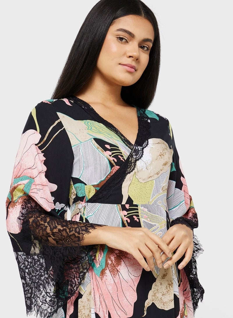 NIBEMINENT Floral Print Nightdress  - Image 3