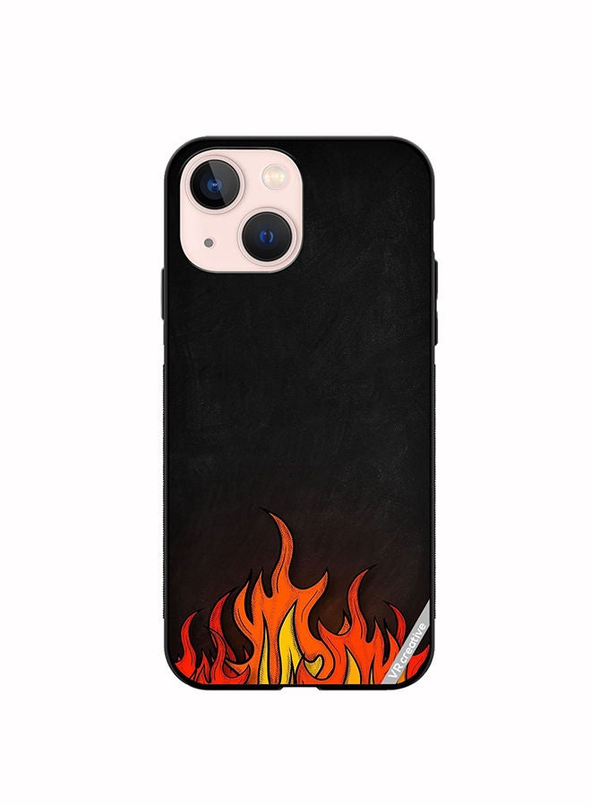 VR CREATIVE Protective Case Cover For Apple iPhone 14 Plus Fire Design Multicolour - Image 1
