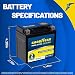 Goodyear GYTX5L  12 Volt 5 AH 80 CCA Rechargeable HighPerformance Maintenance Free SLA  AGM Battery for Motorcycle ATV UTV 4Wheeler Snowmobile Watercraft and more - Image 3