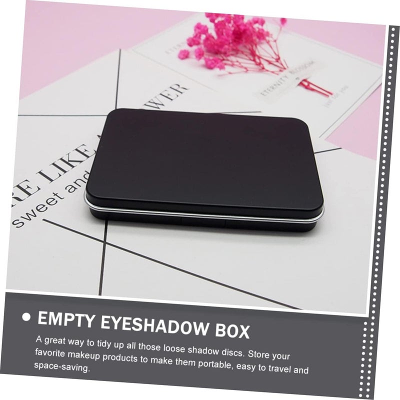 2pcs Diy Eyeshadow Supplies Square Eyeshadow Case Box Mirror for Women - Image 3
