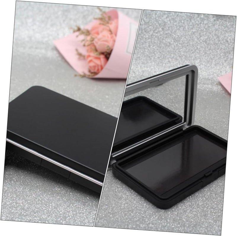 2pcs Diy Eyeshadow Supplies Square Eyeshadow Case Box Mirror for Women - Image 2
