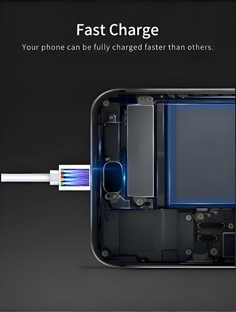 XYKOS Vivo 66W Original USB Type C Mobile Data Charging Cable for Vivo V30/V29/V28/V27/V25/V23e/V23 pro/V21 5G/Iqoo Neo 9 pro/12 5G/Neo 7 pro/Z7/Z7S/Z6 Lite/11/Z6 44W/T2/Iqoo 9, 80W USB-C Y Series Support - Image 4