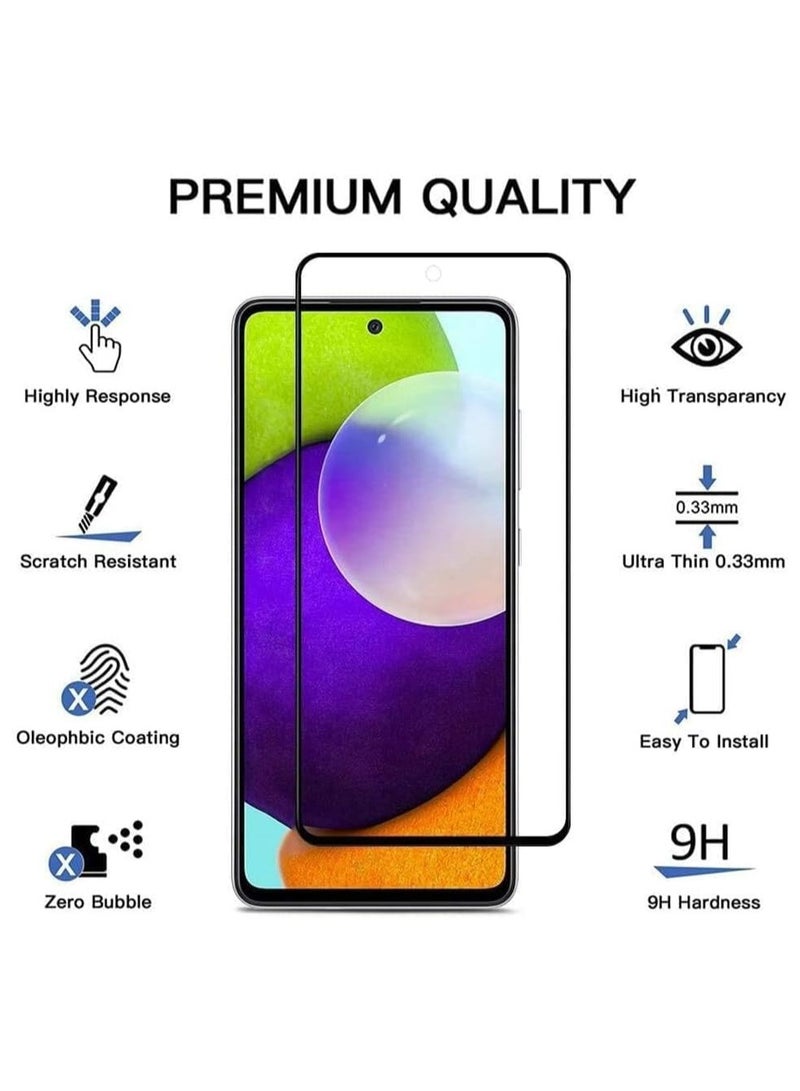 TIGER 2 Pack 5D Clear Tempered Glass Screen Protector for Samsung Galaxy – Full Screen Coverage, Ultra HD Clarity, 9H Hardness Glass, Anti-Fingerprint, Scratch Resistant, Bubble-Free, Case Friendly, Easy Installation, Touch Sensitive, HD Tempered Film (SAMSUNG A03S) - Image 2