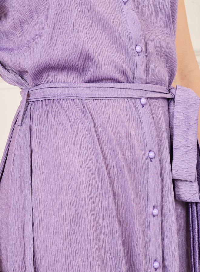 Styli Belted Button-Down Dress  - Image 3