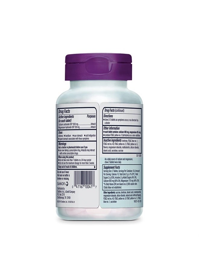 Rolaids Ultra Strength Antacid, 72 Chewable Tablets, Assorted Fruit, Ultra Strength Heartburn Relief  - Image 2
