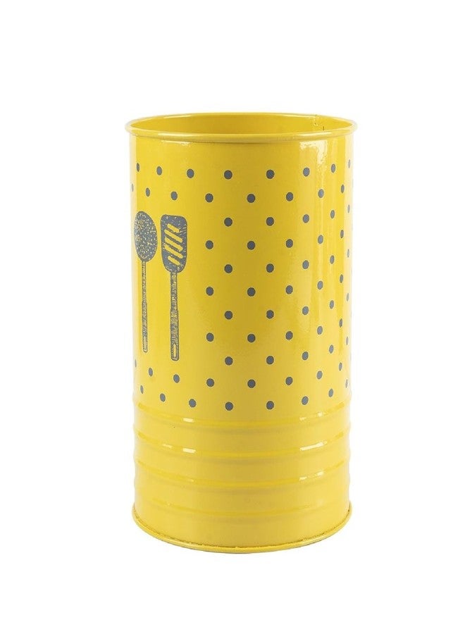 Kekezip Metal Cutlery Holder for Kitchen & Spatula Holder for Kitchen, Ladle Holder for Kitchen, Chopstick, Cutlery, Spoon Stand for Kitchen Organizer Stand Dining (Yellow) - Image 4