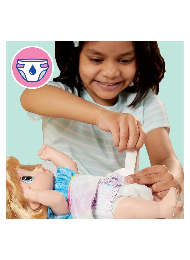Baby Alive - Baby Alive Fruity Sips Baby Doll - Blonde Hair And Blue Eyes - Image 1