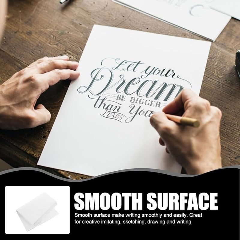 ورق الخط الشفاف OATIPHO 100 ورقة للتمرين والرسم والتتبع - Image 4