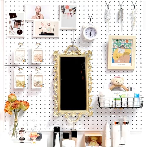 HUHOLE Pegboard Hooks, J-Hook, 1 Inch Black Hooks 40 Pack, Ideal Display Pegs for Hanging Jewelry, Necklaces, Keys, Retail Items, Small Tools, Will Not Fall Out, Fit 1/8” 3/16” Peg Boards - Image 5