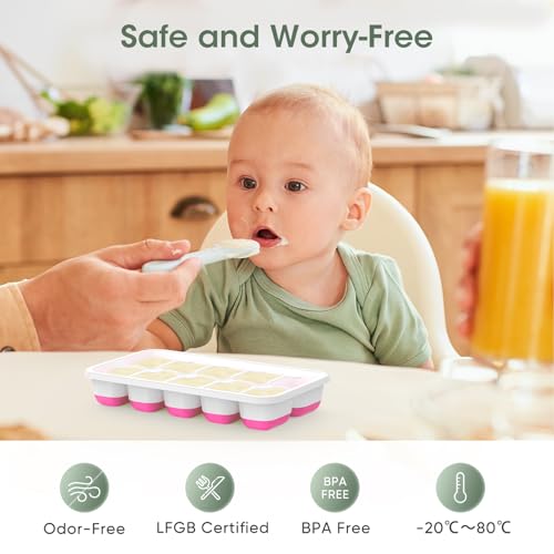 DOQAUS Ice Cube Tray with Lid and Bin 4 Pack Silicone Ice Cube Trays for Freezer Stackable Ice Bucket Kits with Storage Container Scoop for Kitchen RV Cocktail Coffee - Image 3