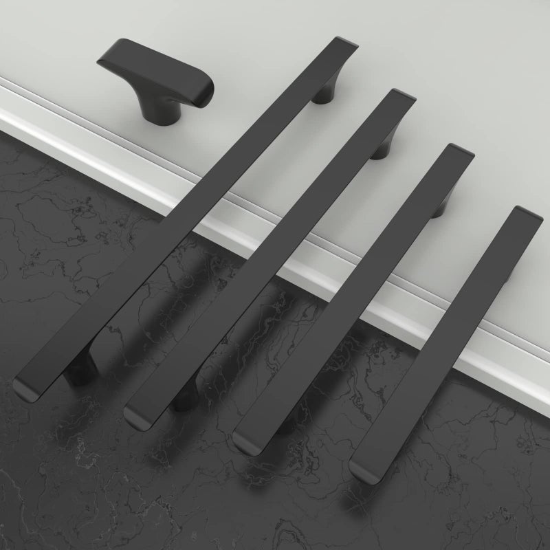 Amerdeco 10 Pack Matte Black Cabinet Knobs & Pulls, 2 Inch(50MM), Kitchen & Bathroom Cabinets - Image 3