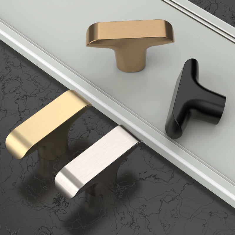Amerdeco 10 Pack Matte Black Cabinet Knobs & Pulls, 2 Inch(50MM), Kitchen & Bathroom Cabinets - Image 2