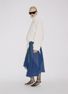 MANGO Striped Midi Skirt With Belt  - Image 4