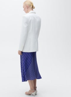 MANGO Striped Midi Skirt With Belt  - Image 2