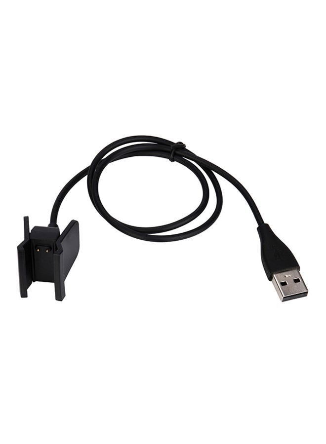 USB Charging Cable For Fitbit Alta HR Black - Image 1