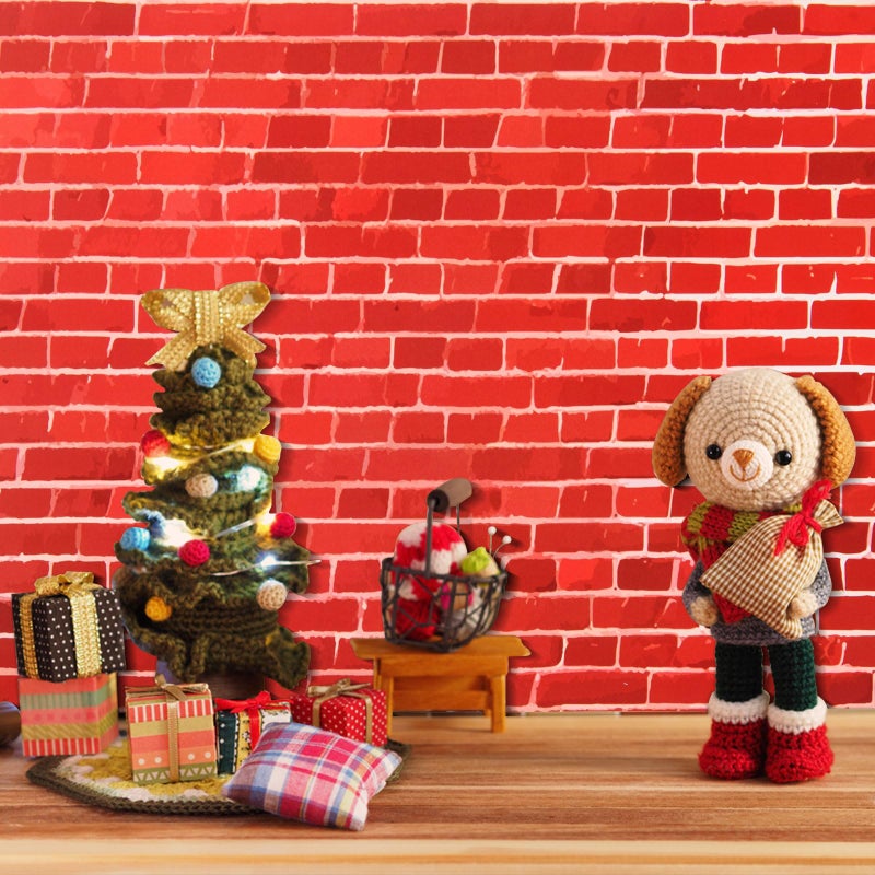 FOBSME 12 Sheets Miniature Dollhouse Wallpaper and Flooring Mini Dollhouse Floorboards Wall Paper Self-Adhesive Flooring Wall Tiles 8.27 x 11.69 Inch Mini DIY Dollhouses Accessories, 4 Styles - Image 5