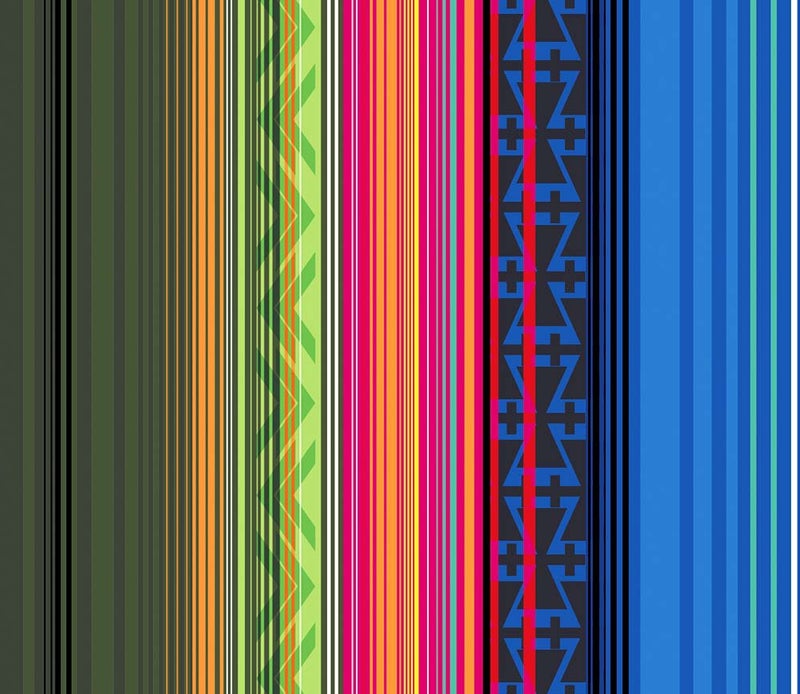 JUNK Brands JUNK Brands On The Border Big Bang Lite Headband, One Size,Blue,ONTHEBORDER-BBL  - Image 2