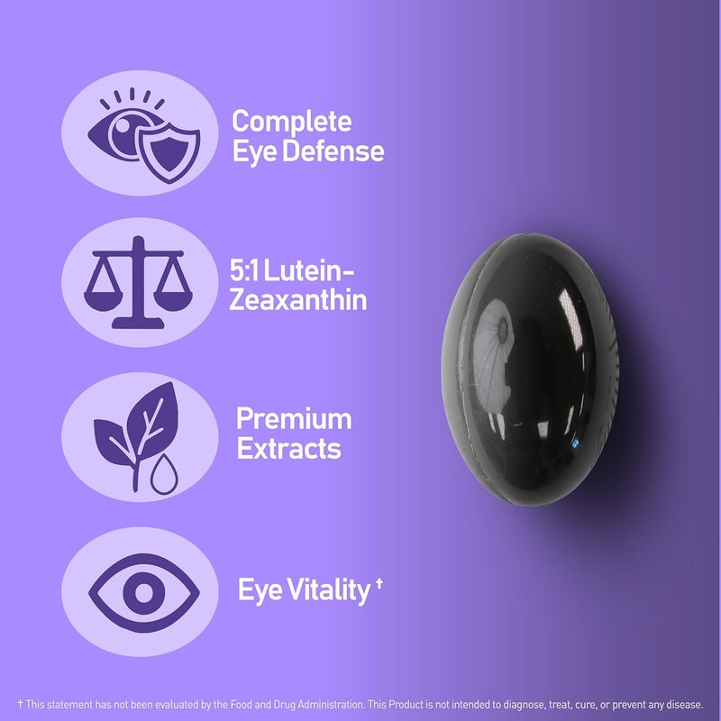 NANOWELL EyeCare Anthocyanins 100  Eye Health Supplement with Bilberry Zeaxanthin Lutein Anthocyanins Vitamin A E Selenium  Copper  60 Softgels 60 Day Supply - Image 3