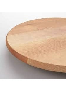 Graidient span Graidient span SNUDDA Lazy Susan Solid Wood Birch  - Image 3