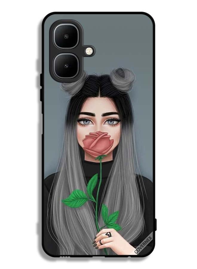 Covernex Tecno Pop 10 Protective Case Cover Cute Girl Art