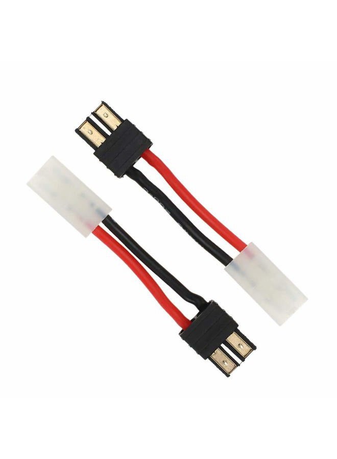 FLY RC 4pcs Tamiya Plugs RC Battery Charger Adapter Connector Compatible with Slash Rustler Stampede Bandit E Revo RC Cars - Image 2