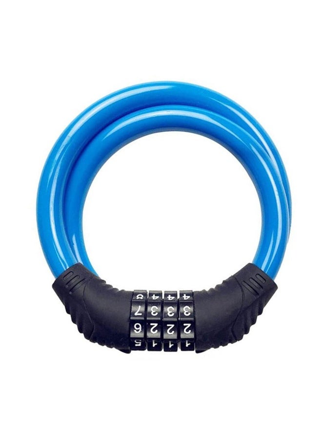 هويتك قفل دراجة هوائية بأربعة أرقام، مقاس 12 مم × 65 سم، مضاد للسرقة، مناسب للدراجات والسكوتر - Image 1