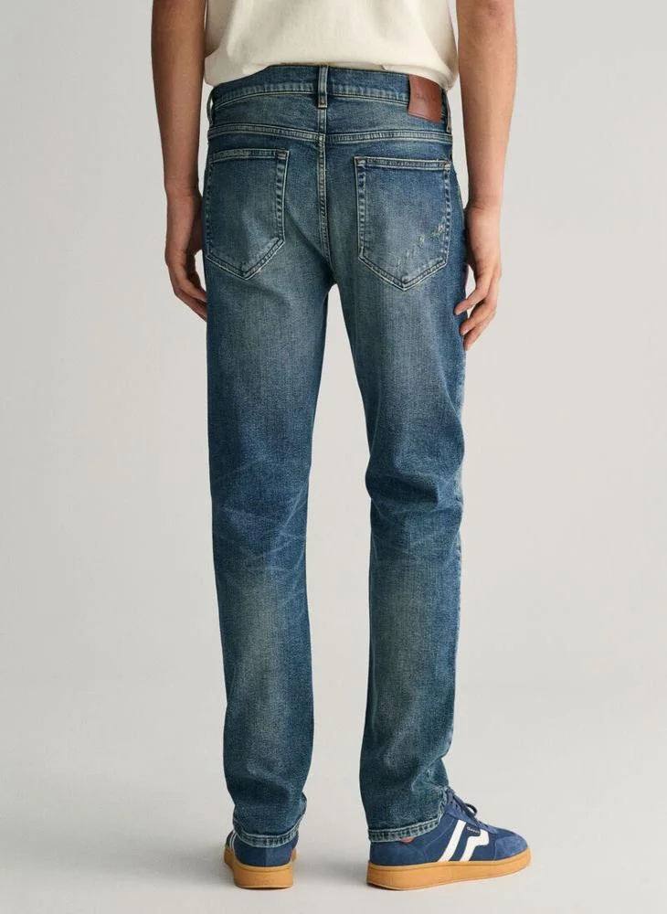 غانت Gant Regular Fit Vintage Wash Jeans