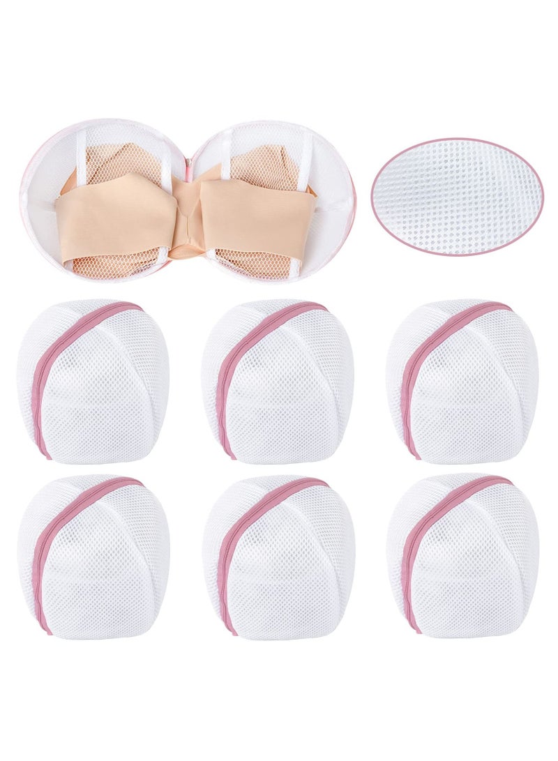 واي آند دي 6 Pcs Bra Mesh Laundry Bag, Women's Lingerie with Zipper Special Care Washing Storage Bag for Women Cosmetic  - Image 1