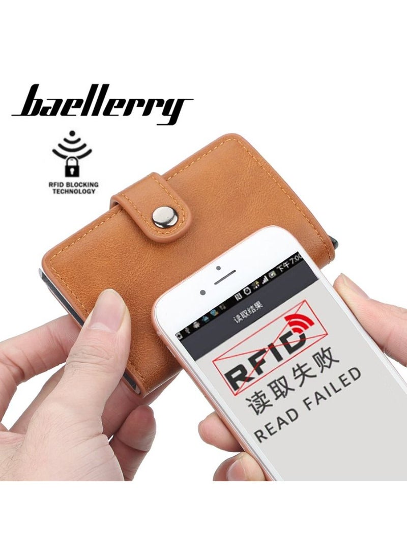 Stylish Automatic Popup Bank Credit Business ID Card Holder For Women Men Protection Case Unisex