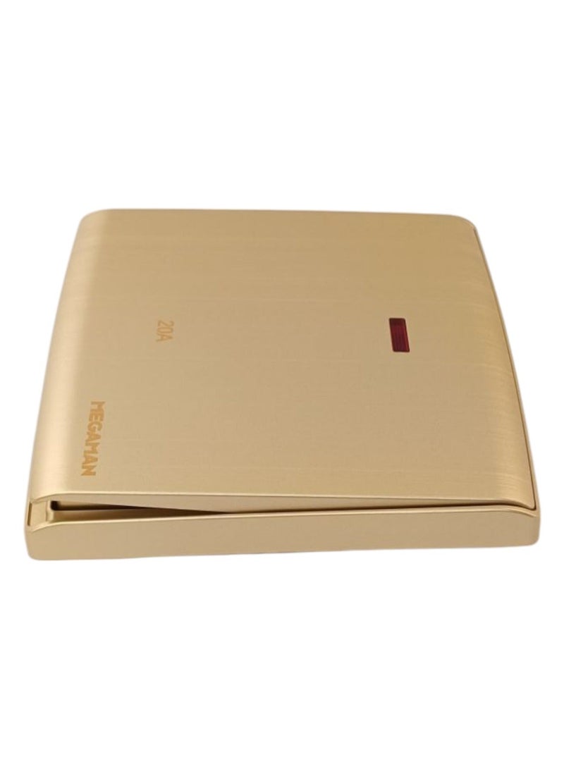 Megaman Switch Neon 1Gang 1Way 20Amp - Gold - Image 2