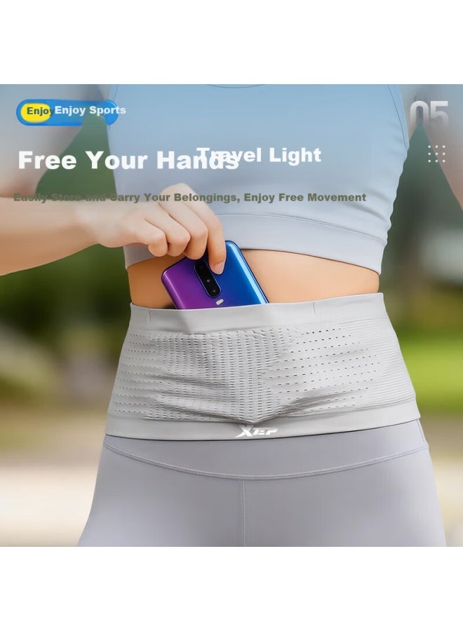 Xtep Waist Support Belt Running Sports Waist Bag Lumbar Disc Herniation Waist Muscle Strain Uni Phone Holder Cycling Waist Pack - Image 3