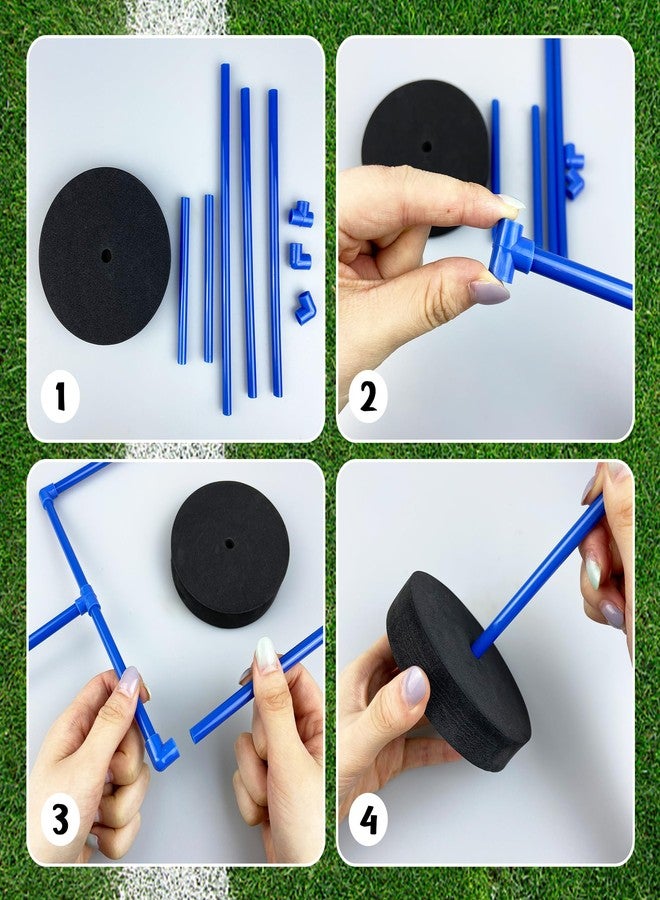 XIPEGPA 5 PCS Large Football Party Goal Post Decoration Kit with 2 PCS 15.75 in Field Goal Posts 1 PCS 59 in Court Table Runner 2 PCS 3.35IN Footballs for Football Theme Party Supplies - Image 3