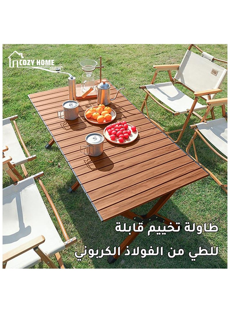 Folding Camping Table Portable Picnic Table for Outdoor Camping Picnic 120*60*45cm - Image 1