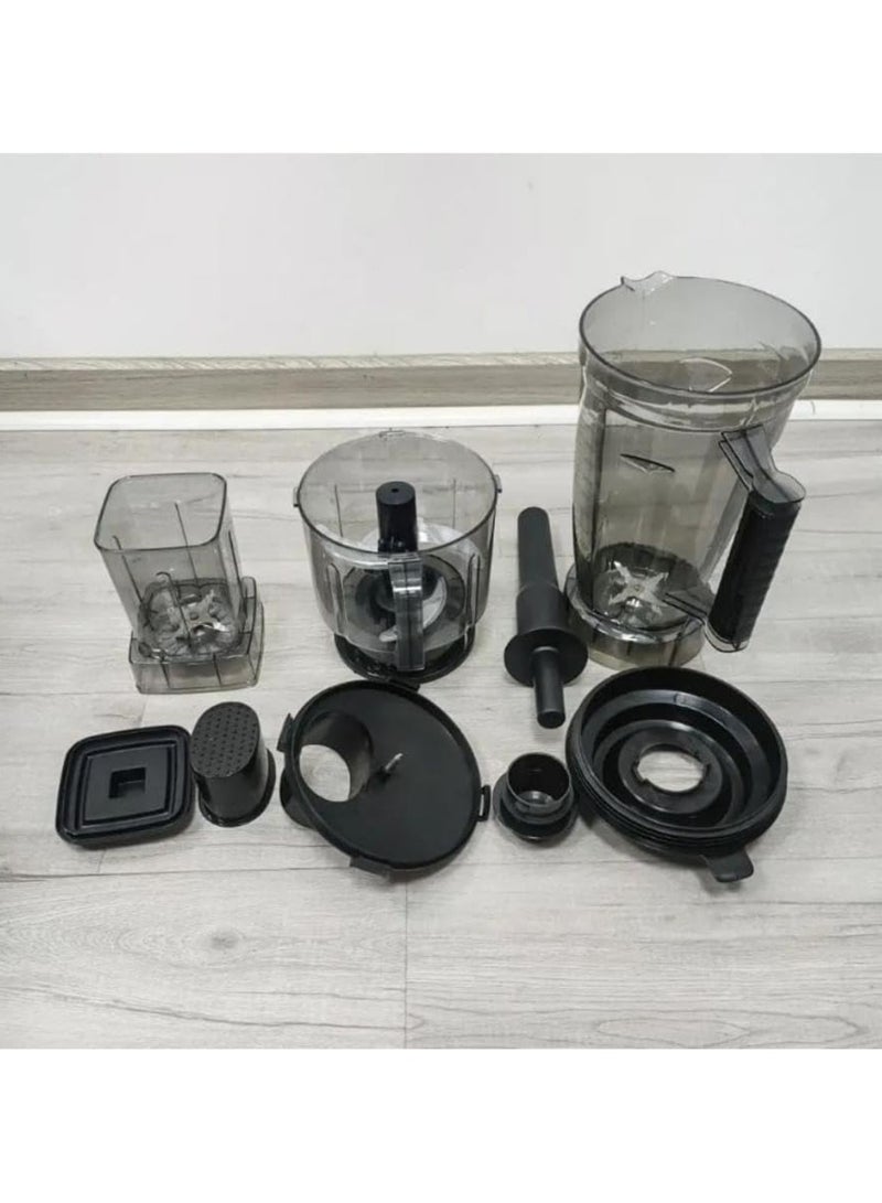 BARDEFU 8 IN 1 10500W 4.0 L Professional Electric Blender with Multiple Speeds, Stainless Steel Base, Pulse Function,3 Containers - Image 3