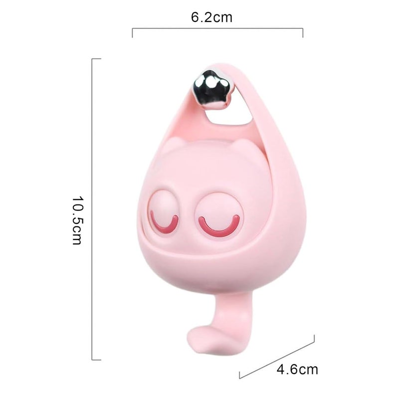 Ameedarshan Creative Cute Wink Owl Cartoon Self Adhesive Key Holder HooksHeavy Duty Hanger Hook for HatCoatKeyBagScarfTowel Wall Hanging Decoration Multicolor Pack of 2 Cartoon Shape Hook - Image 3