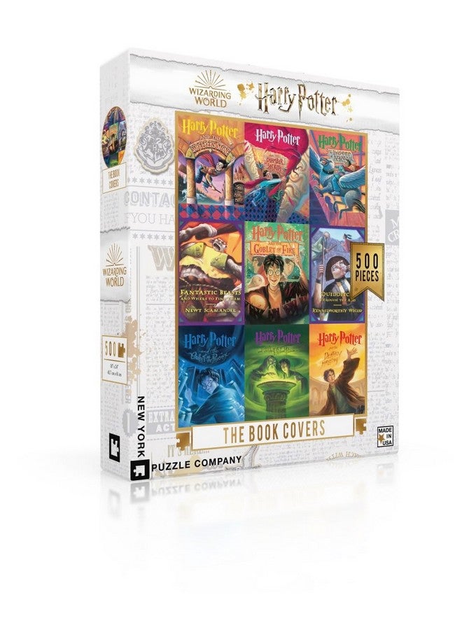 New York Puzzle Company - Harry Potter Book Cover Collage - 500 Piece Jigsaw Puzzle for Adults by Mary GrandPré - Image 3