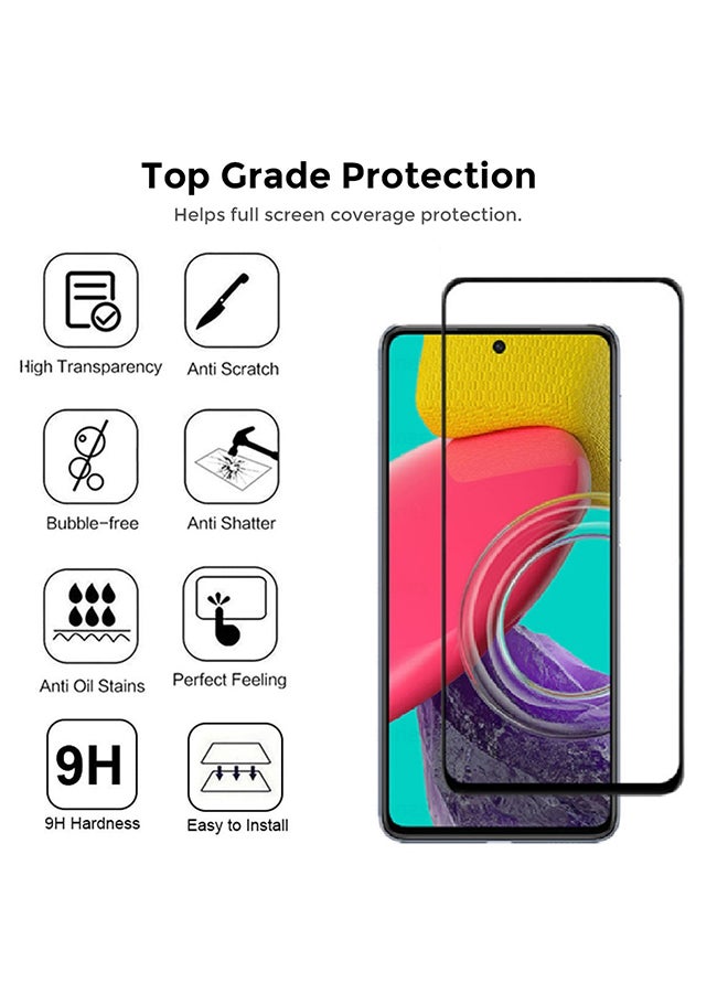 O Ozone Tempered Glass Screen Protector Compatible for Samsung Galaxy M53 5G 2 Per Pack Full Coverage 9H Hardness Shock Proof Anti-Scratch Screen Guard - Image 3
