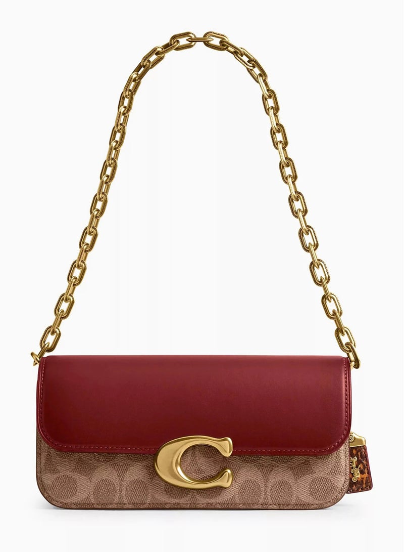 coachoutlet Idol 23 Shoulder Bag in Leather & Snakeskin - Image 1