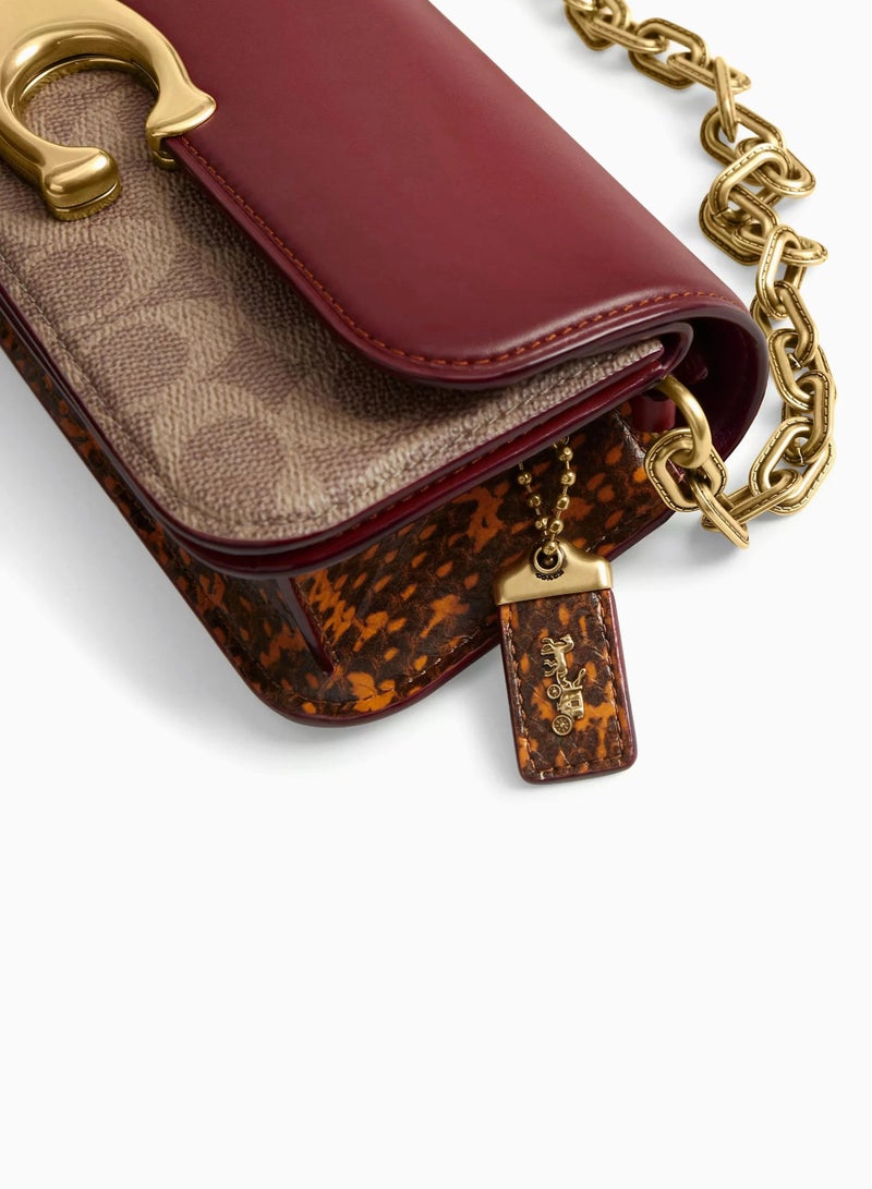 coachoutlet Idol 23 Shoulder Bag in Leather & Snakeskin - Image 5