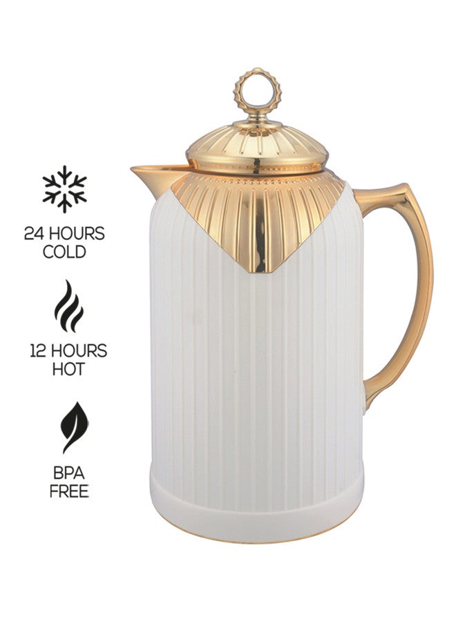 GAZELLA Tea/Coffee Flask 1L Ivory/Gold - Image 2
