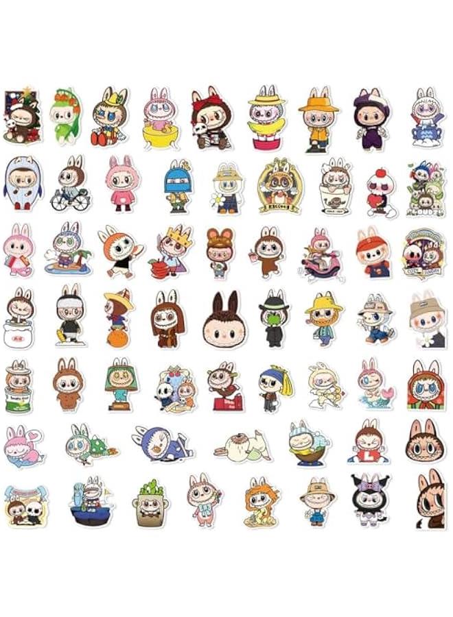 Arabest 120 pcs Cartoon Stickers for Labubu, Cool Stickers for Labubu Waterproof Vinyl Decal for Teen Water Bottler Sticker Adult Girl Laptop Skateboard Phone Guitar Travel Case Bike - Image 4