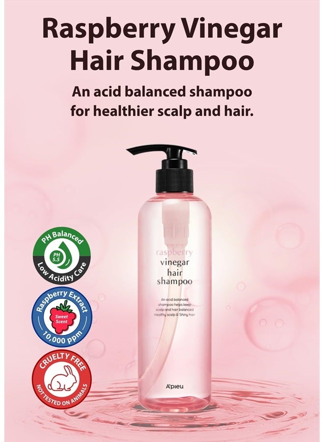A'PIEU Raspberry Vinegar Hair Shampoo 500mL - Image 2