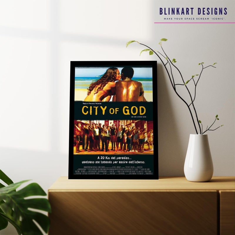 BLINKART BLINKART Aesthetic City of God 2002 Movie Photo Frame Album Poster Wall Art Print Decor Perfect For Home Bedroom Living Room Bedroom Home Office Study Room12 18 Inches  - Image 3