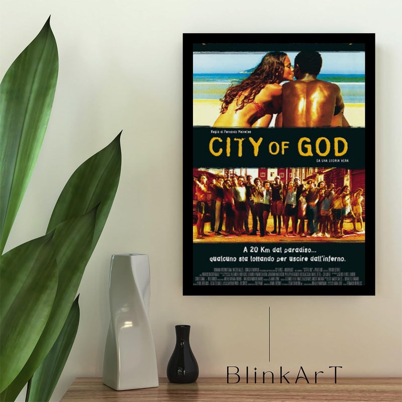 BLINKART BLINKART Aesthetic City of God 2002 Movie Photo Frame Album Poster Wall Art Print Decor Perfect For Home Bedroom Living Room Bedroom Home Office Study Room12 18 Inches  - Image 2