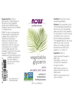 now NOW Solutions, Vegetable Glycerin, 100% Pure, Versatile Skin Care, Softening and Moisturizing, 4-Ounce  - Image 2