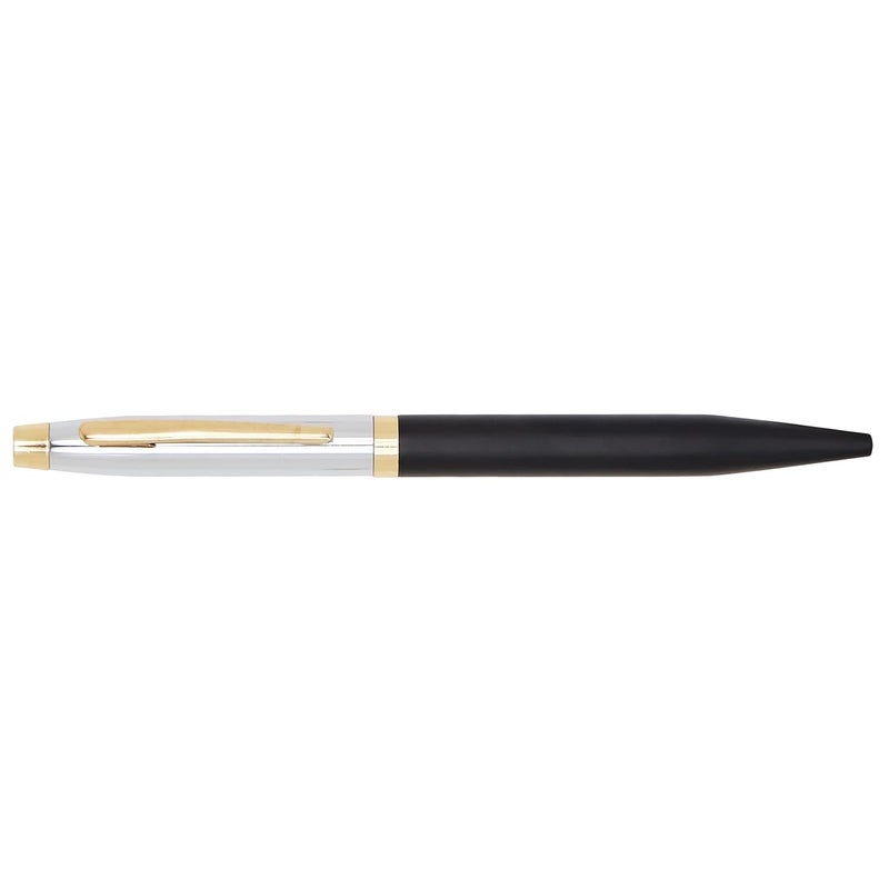 CrownLit Personalised Metal Pen with Name, Logo, Pack of 1 (Black Silver Retro) - Image 2