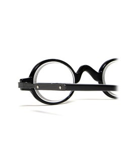 Calabria R314/R501S Vintage Retro Metal Reading Glasses +2.00 Black For Men & Women Designer Professor Round One Power Readers  - Image 5